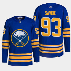 Matthew Savoie Buffalo Sabres 2022 NHL Draft Royal Jersey Authentic Primegreen Home