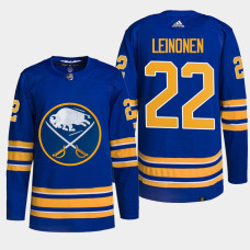 Topias Leinonen Buffalo Sabres 2022 NHL Draft Royal Jersey Authentic Primegreen Home