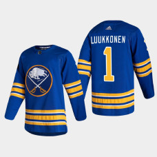 Buffalo Sabres Ukko-Pekka Luukkonen #1 2021 Home Authentic Royal Jersey