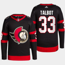 Ottawa Senators Cam Talbot Black Home Primegreen Authentic Jersey 2022