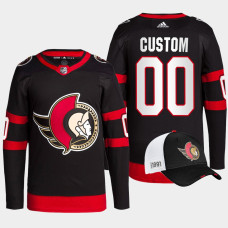 Ottawa Senators 2022 NHL Draft First Round Pick Black Custom Jersey