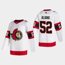 Ottawa Senators Olle Alsing #52 2021 Away Authentic White Jersey