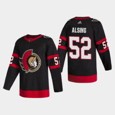 Ottawa Senators Olle Alsing #52 2021 Home Authentic Black Jersey