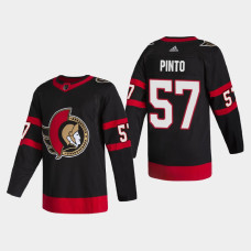 Ottawa Senators Shane Pinto #57 2021 Home Authentic Black Jersey