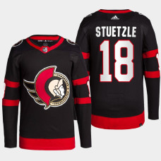 Tim Stuetzle #18 Ottawa Senators Black Jersey 2022 Home Primegreen Authentic Pro