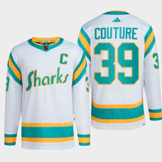 San Jose Sharks 2022 Reverse Retro 2.0 Logan Couture White Authentic Primegreen Jersey Men's