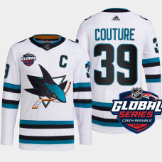 San Jose Sharks Logan Couture White Primegreen 2022 Global Series Jersey