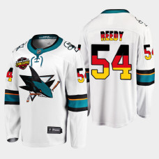 Scott Reedy San Jose Sharks 2022 NHL Global Series White #54 Jersey Germany Challenge