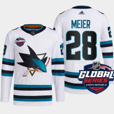 San Jose Sharks Timo Meier White Primegreen 2022 Global Series Jersey