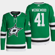 Dallas Stars Scott Wedgewood Green Primegreen Authentic Pro Home Jersey 2022