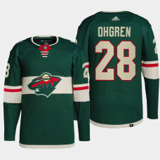 Liam Ohgren Minnesota Wild 2022 NHL Draft Green Jersey Authentic Primegreen Home