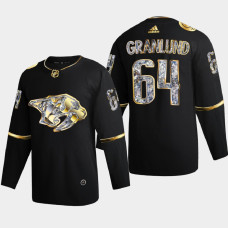 Mikael Granlund Nashville Predators 2022 Stanley Cup Playoffs Black Diamond Edition Jersey Authentic