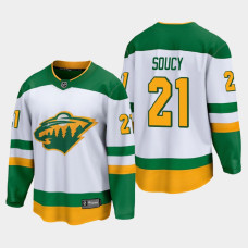 Men's Minnesota Wild Carson Soucy #21 Special Edition 2021 White Jersey