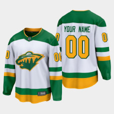 Men's Minnesota Wild Custom #00 Special Edition 2021 White Jersey