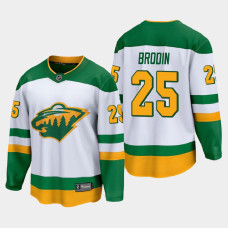 Men's Minnesota Wild Jonas Brodin #25 Special Edition 2021 White Jersey