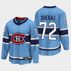 Arber Xhekaj Montreal Canadiens 2022 Special Edition 2.0 Breakaway Player Retro Blue Jersey