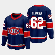 Men's Montreal Canadiens Artturi Lehkonen #62 Special Edition 2021 Navy Jersey