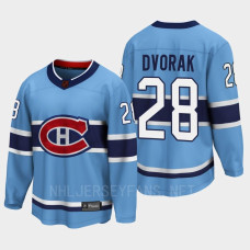 Christian Dvorak Montreal Canadiens 2022 Special Edition 2.0 Breakaway Player Retro Blue Jersey