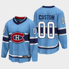 Custom Montreal Canadiens 2022 Special Edition 2.0 Breakaway Player Retro Blue Jersey