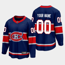 Men's Montreal Canadiens Custom #00 Special Edition 2021 Navy Jersey