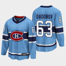 Evgenii Dadonov Montreal Canadiens 2022 Special Edition 2.0 Breakaway Player Retro Blue Jersey