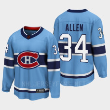 Jake Allen Montreal Canadiens 2022 Special Edition 2.0 Breakaway Player Retro Blue Jersey