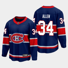 Men's Montreal Canadiens Jake Allen #34 Special Edition 2021 Navy Jersey