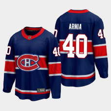 Men's Montreal Canadiens Joel Armia #40 Special Edition 2021 Navy Jersey