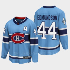 Joel Edmundson Montreal Canadiens 2022 Special Edition 2.0 Breakaway Player Retro Blue Jersey