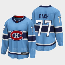 Kirby Dach Montreal Canadiens 2022 Special Edition 2.0 Breakaway Player Retro Blue Jersey