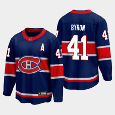 Men's Montreal Canadiens Paul Byron #41 Special Edition 2021 Navy Jersey