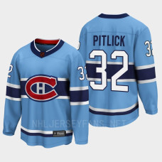 Rem Pitlick Montreal Canadiens 2022 Special Edition 2.0 Breakaway Player Retro Blue Jersey