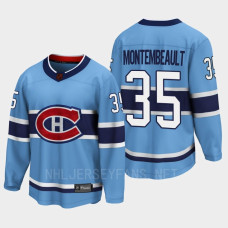 Sam Montembeault Montreal Canadiens 2022 Special Edition 2.0 Breakaway Player Retro Blue Jersey