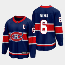 Men's Montreal Canadiens Shea Weber #6 Special Edition 2021 Navy Jersey