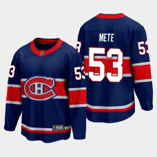 Men's Montreal Canadiens Victor Mete #53 Special Edition 2021 Navy Jersey