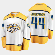 Men's Nashville Predators Erik Gudbranson #44 Away 2021 White Jersey