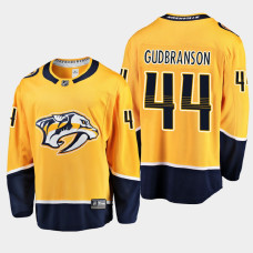 Men's Nashville Predators Erik Gudbranson #44 Home 2021 Gold Jersey