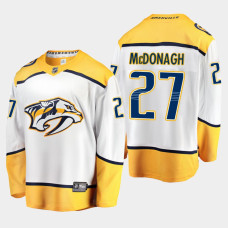 Men Nashville Predators Ryan McDonagh #27 Away 2022 Trade White Jersey