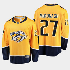 Men Nashville Predators Ryan McDonagh #27 Home 2022 Trade Gold Jersey