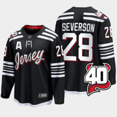 Damon Severson New Jersey Devils 2022-23 40th Anniversary Alternate Black Jersey