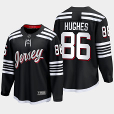 Jack Hughes New Jersey Devils 2022 Alternate Premier Black Jersey