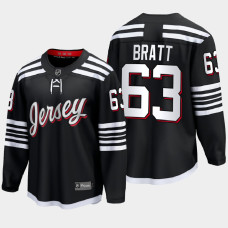 Jesper Bratt New Jersey Devils 2022 Alternate Premier Black Jersey