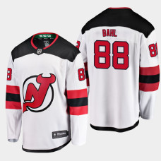 Men's New Jersey Devils Kevin Bahl #88 Away 2021 White Jersey