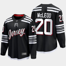 Michael McLeod New Jersey Devils 2022 Alternate Premier Black Jersey