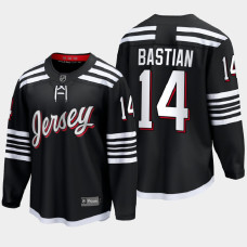 Nathan Bastian New Jersey Devils 2022 Alternate Premier Black Jersey