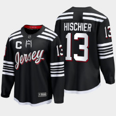 Nico Hischier New Jersey Devils 2022 Alternate Premier Black Jersey