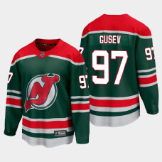 Men's New Jersey Devils Nikita Gusev #97 Special Edition 2021 Green Jersey