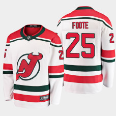 Men's New Jersey Devils Nolan Foote #25 Alternate 2021 White Jersey