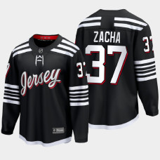 Pavel Zacha New Jersey Devils 2022 Alternate Premier Black Jersey