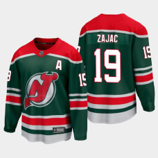 Men's New Jersey Devils Travis Zajac #19 Special Edition 2021 Green Jersey